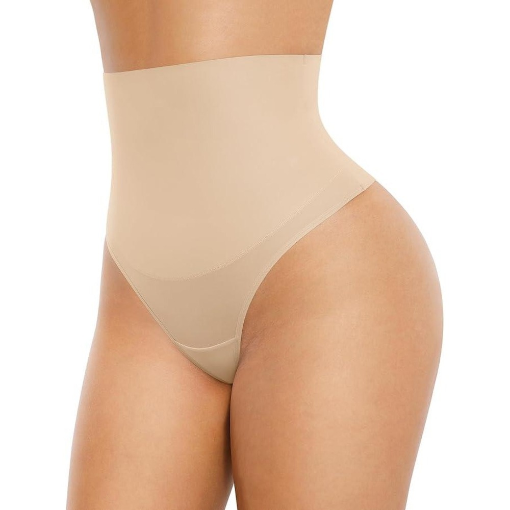 MSRP $23 FeelinGirl Women's XL Thong Tummy Control Shorts Seamless Shapewear